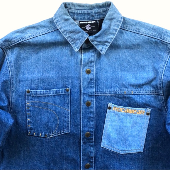 Rocawear Denim Button Down - Picture 3 of 12
